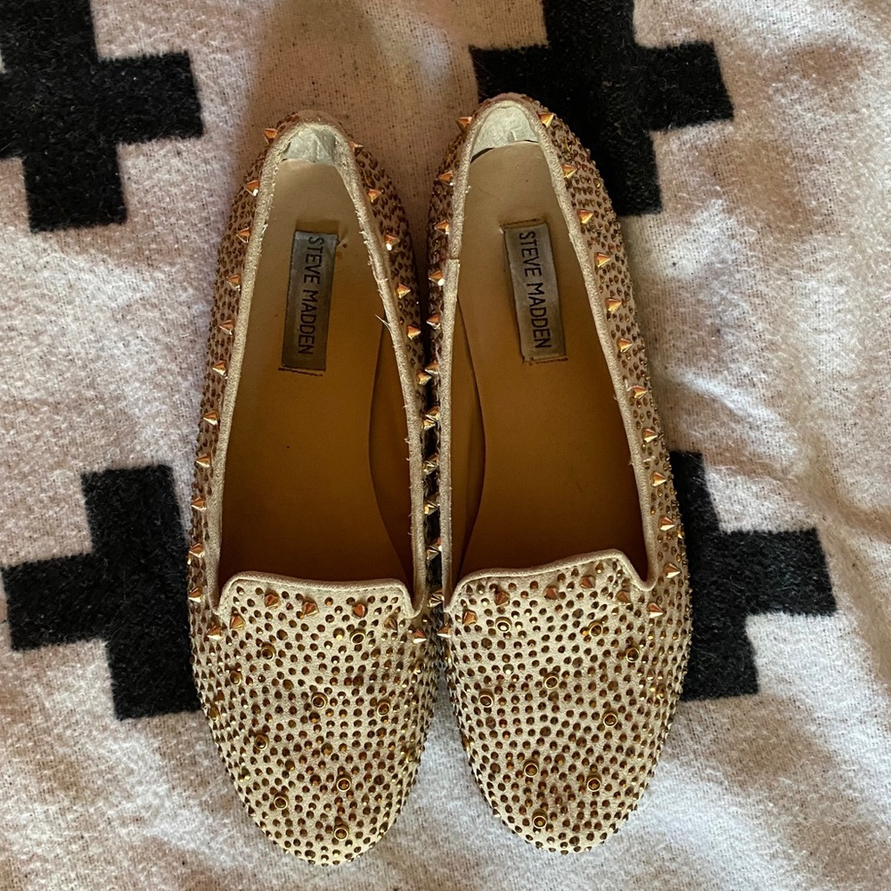 Steve Madden Studded rhinestone flats